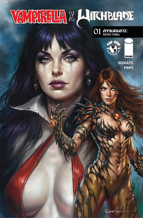 Vampirella X Witchblade Special #1 variant cover by Lucio Parrillo