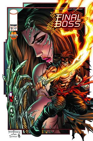 Final Boss #10 CVR D CVR D TYLER KIRKHAM WITCHBLADE TEAM UP cover