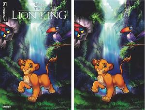 Lion King #1 CVRS W & X SUKESHA RAY TRADE & VIRGIN DYNAMITE COM EXCLUSIVE SET (BUNDLE OF 2) cover