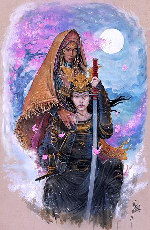 Tales Of Asunda Vol 2 #2 CVR D (OF 4) DISCIPLE CVR D INC 1:10 TEHANI FARR XIAXIA & MASHAE VIRGIN cover