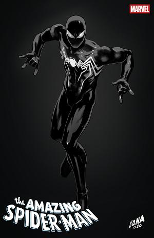 Amazing Spider-Man #1005 DAVID NAKAYAMA COLOR BLOCK BLACK VARIANT cover