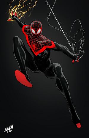 Miles Morales: Spider-Man #5 DAVID NAKAYAMA COLOR BLOCK BLACK VIRGIN 1:50 VARIANT [1:50] cover