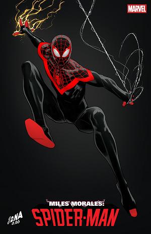 Miles Morales: Spider-Man #5 DAVID NAKAYAMA COLOR BLOCK BLACK VARIANT cover