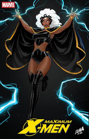 Maximum X-Men #1 COVER F DAVID NAKAYAMA COLOR BLOCK BLACK VARIANT cover