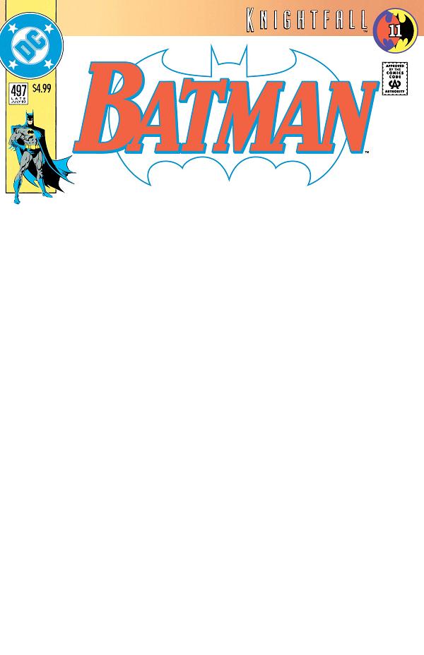 Batman #497 variant cover by Blank
