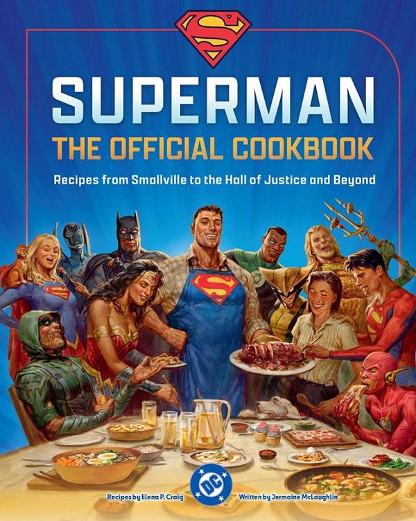 Dc Superman The Official Cookbook HC cover by DC Comics