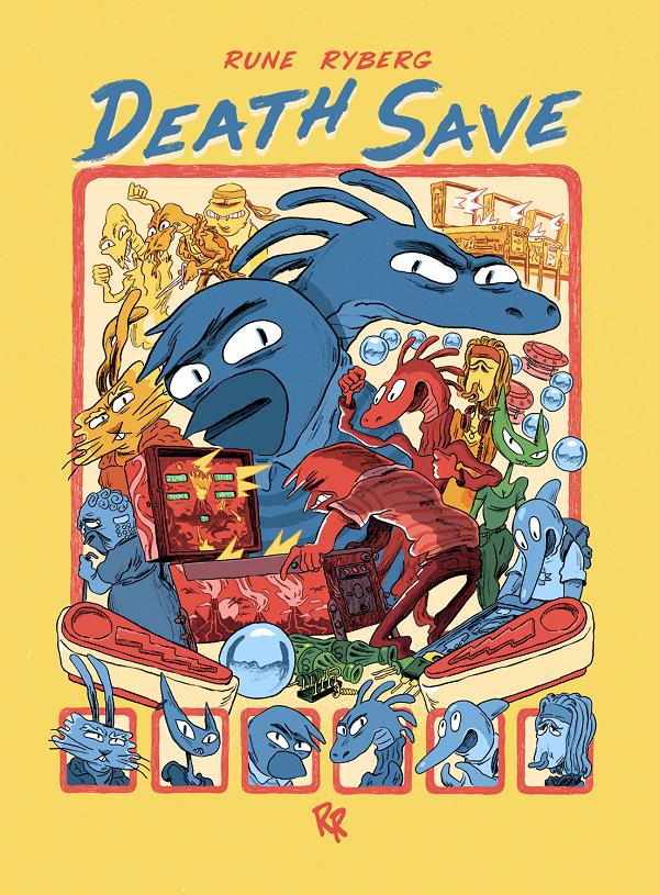 Death Save HC cover by Rune Ryberg
