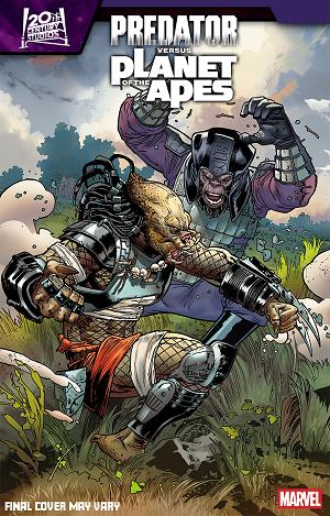 Predator Vs. The Planet Of The Apes #5 TBD ARTIST VARIANT cover