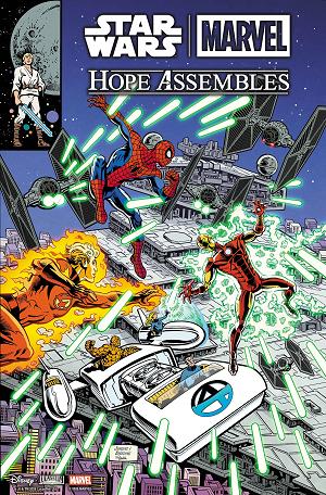 Star Wars/Marvel: Hope Assembles #1 COVER F DAN JURGENS RETRO VARIANT cover