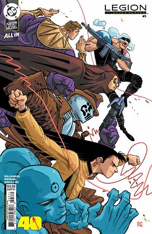 Legion Of Super-Heroes #3 CVR F CVR F RAFAEL GRAMPA WATCHMEN 40TH ANNIVERSARY CARD STOCK cover