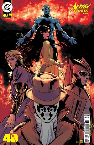 Action Comics #1104 CVR D CVR D MAHMUD ASRAR WATCHMEN 40TH ANNIVERSARY CARD STOCK cover