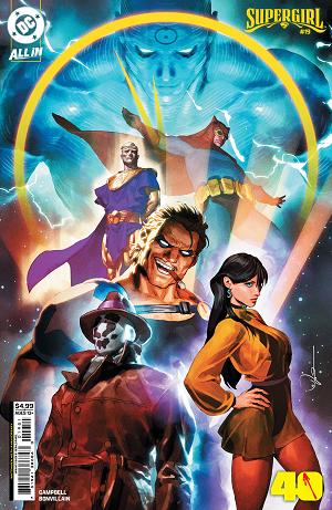 Supergirl #19 CVR E CVR E GERALD PAREL WATCHMEN 40TH ANNIVERSARY CARD STOCK cover