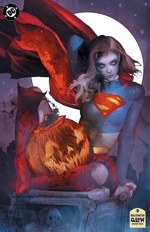Supergirl #18 CVR E CVR E DAN QUINTANA HALLOWEEN GLOW-IN-THE-DARK CARD STOCK cover