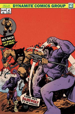Fire And Ice Darkwolf #4 CVR P CVR P INC 1:10 ROBERT HACK VIRGIN cover