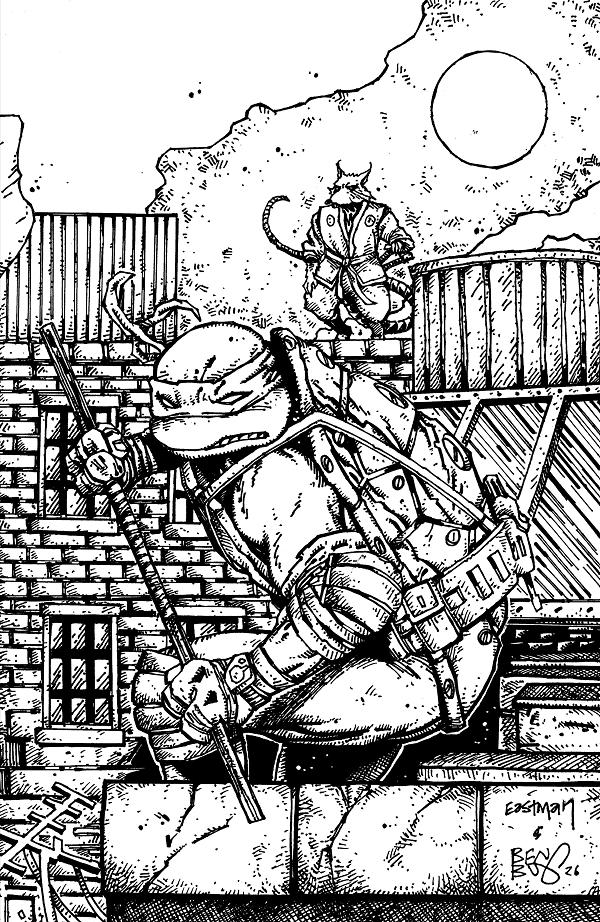 Teenage Mutant Ninja Turtles #24 variant cover by Kevin Eastman