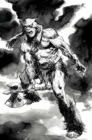 Fire And Ice Darkwolf #5 CVR O CVR O INC 1:10 DAN PANOSIAN LINE ART VIRGIN cover