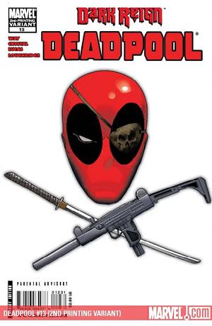Deadpool #13 2ND PRINTING VARIANT cover