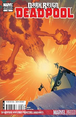 Deadpool #14 2ND PRINTING VARIANT cover