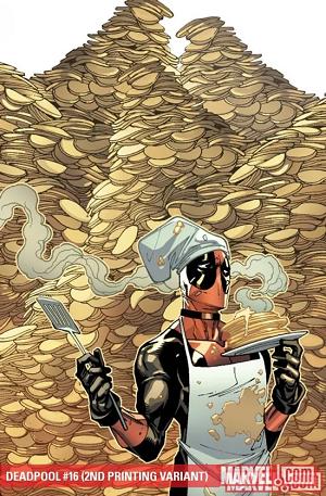 Deadpool #16 2ND PRINTING VARIANT cover