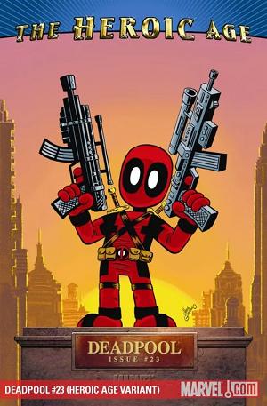 Deadpool #23 HEROIC AGE VARIANT cover