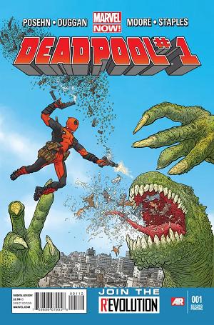 Deadpool #1 2nd Printing Variant cover