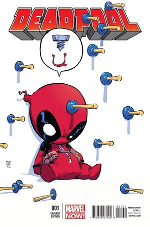 Deadpool #1 Young Baby Variant cover