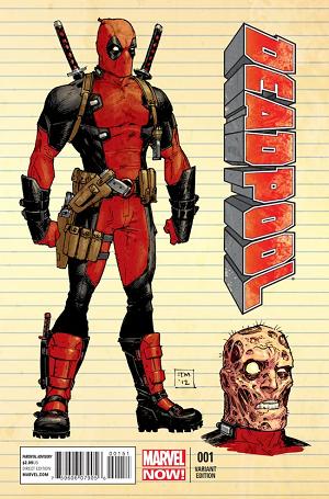 Deadpool #1 Moore Design Variant cover
