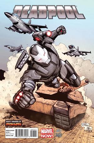 Deadpool #7 Tan Iron Man Many Armors Variant cover
