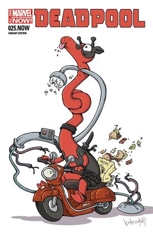 Deadpool #25 Cook Animal Variant cover