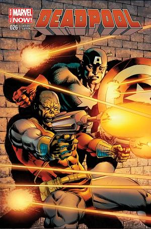 Deadpool #26 Perkins Captain America Team-​Up Variant cover