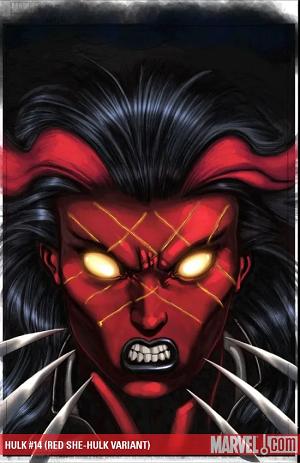 Hulk #14 RED SHE-HULK VARIANT cover