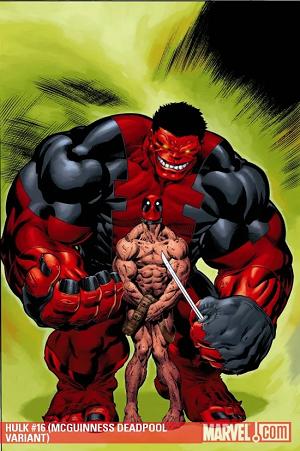 Hulk #16 MCGUINNESS DEADPOOL VARIANT cover