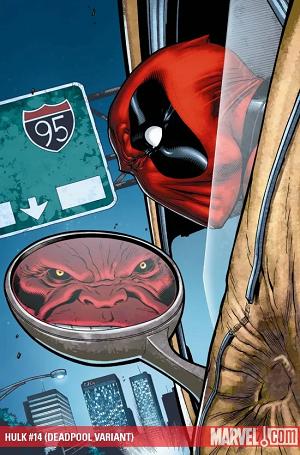 Hulk #14 DEADPOOL VARIANT cover