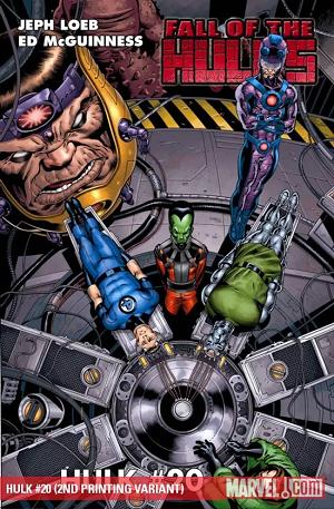 Hulk #20 2ND PRINTING VARIANT cover