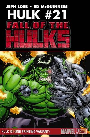 Hulk #21 2ND PRINTING VARIANT cover