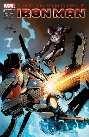 Invincible Iron Man #32 cover