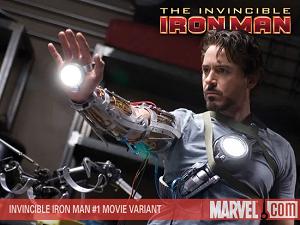 Invincible Iron Man #1 Movie Photo Wraparound Variant [1:10] cover