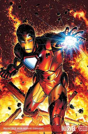 Invincible Iron Man #2 Brandon Peterson Variant cover