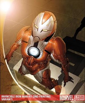 Invincible Iron Man #11 2nd Printing Variant cover