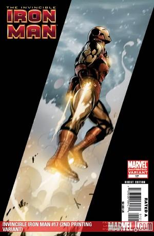 Invincible Iron Man #17 2ND PRINTING VARIANT cover
