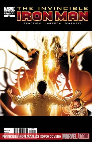 Invincible Iron Man #23 2ND PRINTING VARIANT cover