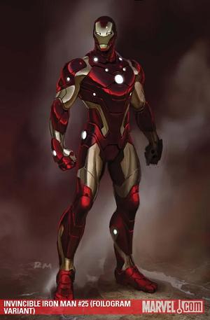 Invincible Iron Man #25 FOILOGRAM VARIANT cover
