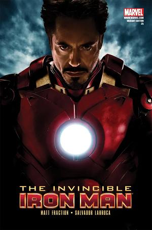 Invincible Iron Man #25 MOVIE VARIANT cover