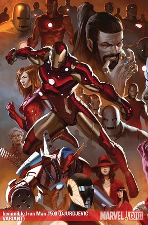 Invincible Iron Man #500 DJURDJEVIC VARIANT cover