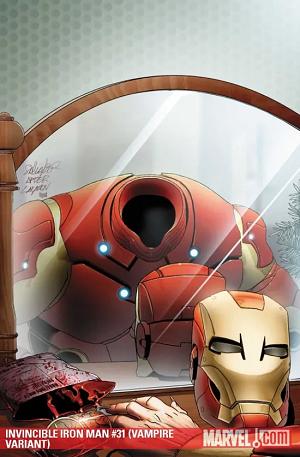Invincible Iron Man #31 VAMPIRE VARIANT cover