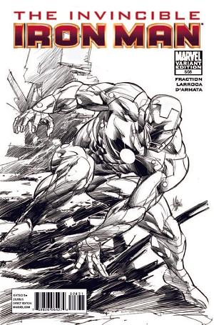 Invincible Iron Man #508 Sketch Variant cover