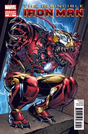 Invincible Iron Man #512 Venom Variant cover