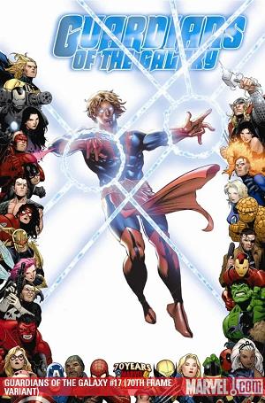 Guardians Of The Galaxy #17 70TH FRAME VARIANT cover