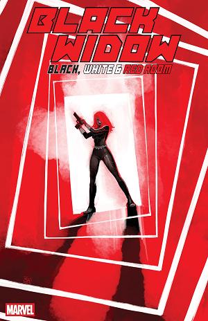 Black Widow: Black, White & Red Room #1 COVER B STEPHANIE HANS RED ROOM VARIANT cover