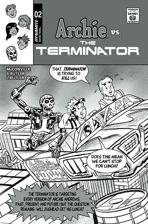 Archie Vs The Terminator #2 CVR G CVR G INC 1:10 BILL GALVAN PENCILS cover